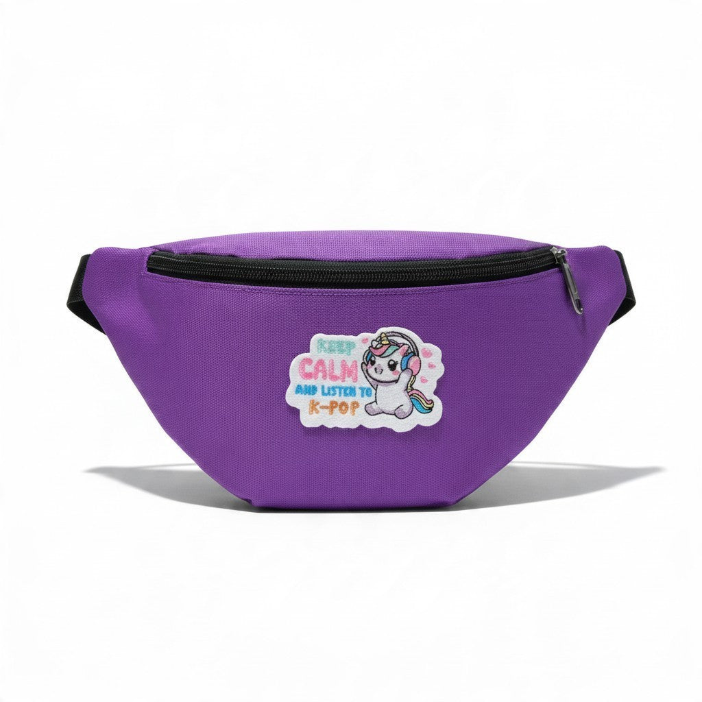 K-Pop Fanny Pack – Cute Adjustable Waist & Crossbody Belt Bag