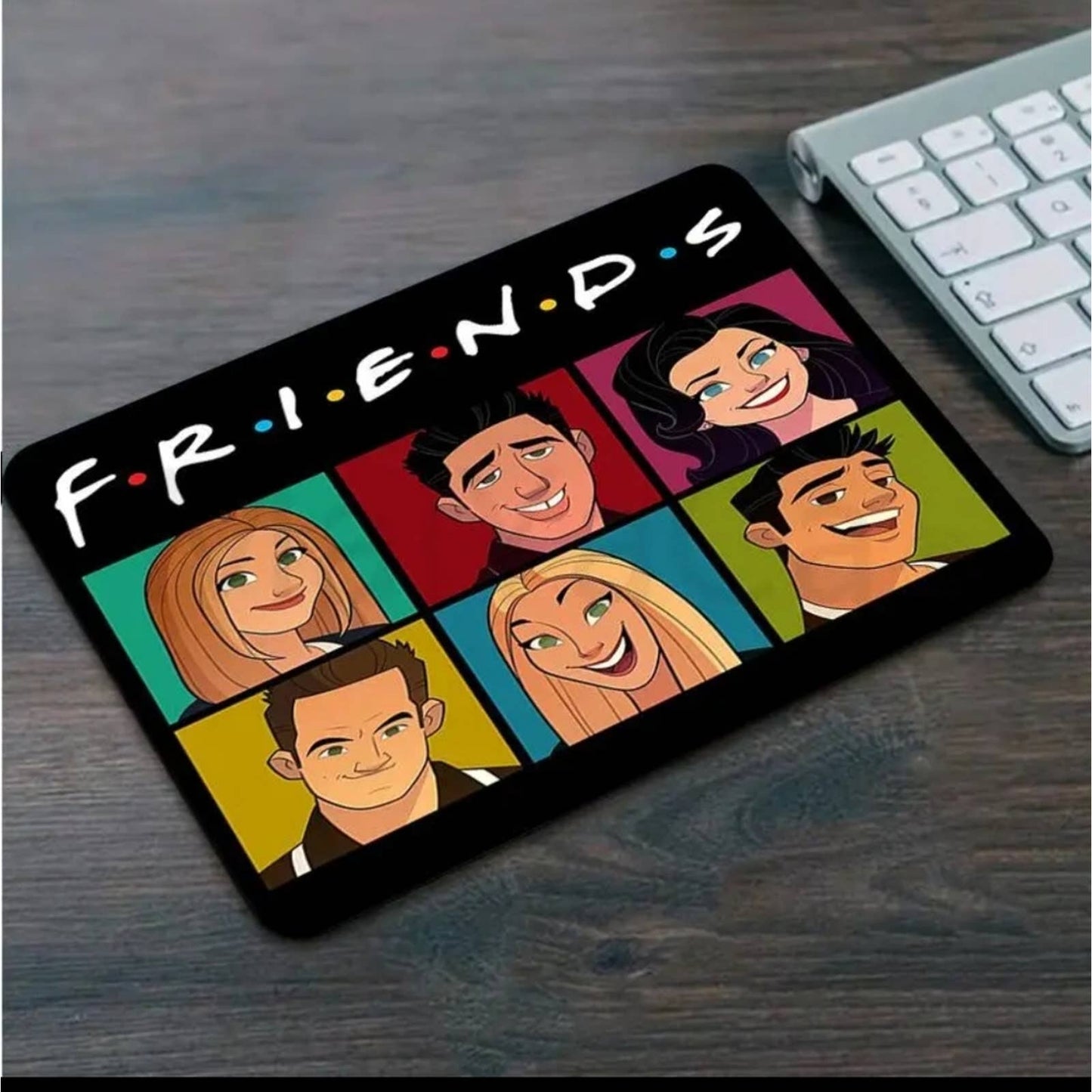 FRIENDS Iconic TV Series Durable Non-Slip Colorful Mouse Pad or Gaming Pad. NWT