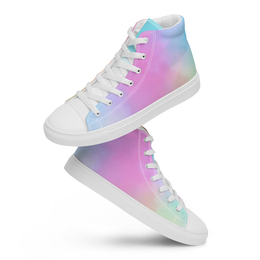 Women’s high-top canvas shoes