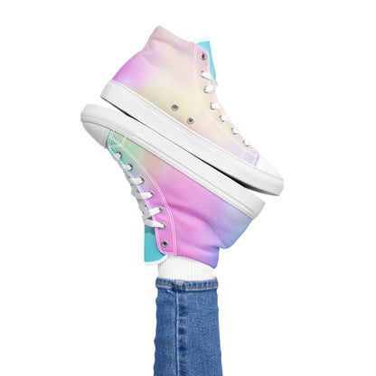 Women’s high-top canvas shoes