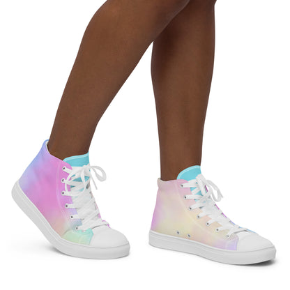 Women’s high-top canvas shoes